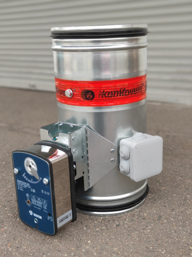 Клапан противопожарный UVA 60 MН UVA 60 MH Комфовент, удлиненный привод не монтируется в стену 