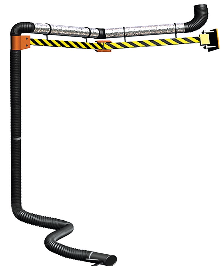 Консольное устройство для удаления выхлопных газов Краб