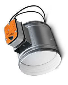 Круглые противопожарные  клапаны с электроприводом