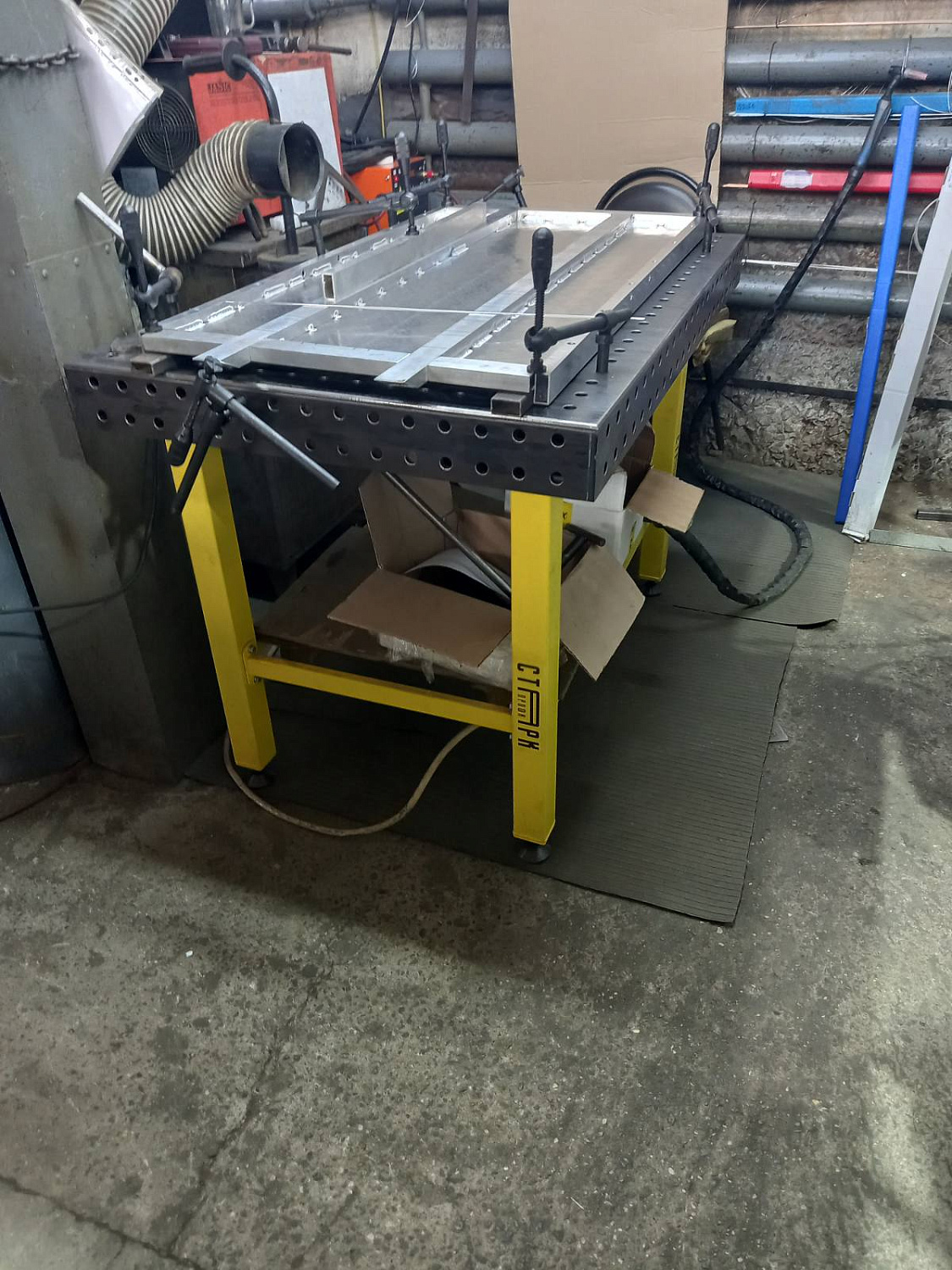 Сварочный стол Старк профи. Полная оснастка. Профессиональный сварочно-монтажный стол европейского качества.  Азотирование. 